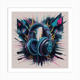 Beats Headphones Art Print