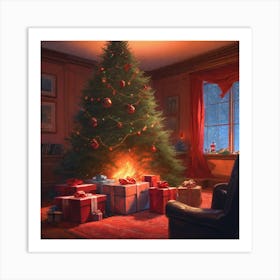 Christmas Tree 55 Art Print