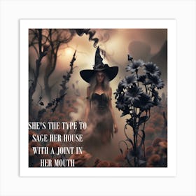 Witches Sage Art Print