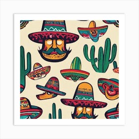 Mexican Pattern 4 Art Print