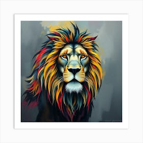 Lion Painting Art Print