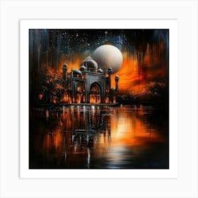 Celestial Splendor: A Tribute to Black Cultural Heritage Sites in Oil 2 Art Print