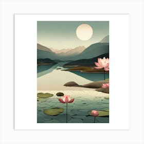 Lotus Lily Art Print