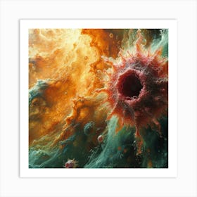 Cancer Cell In Space Art Print
