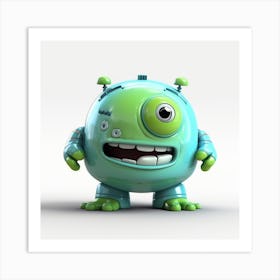 Monster 3d Model Art Print