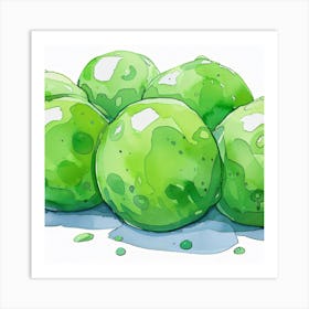 Green Peas Art Print