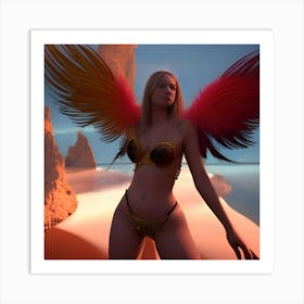 Angel Wingsy Art Print