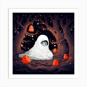 Ghosts In The Woods Art Print