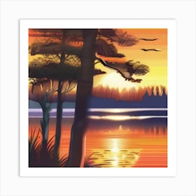 Warm Sunset Art Print