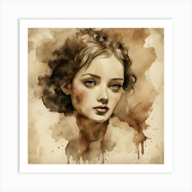 Portrait Of A Woman 12 Art Print