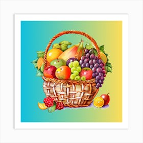 Fruit Basket 1 Art Print