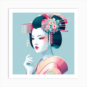 Japan Geisha Visual 68 Art Print