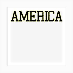 America Usa 4th Of July Patriotic Men Women Yr Art Print