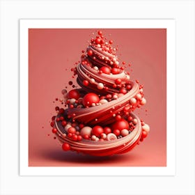 Christmas Tree 3d Art Print