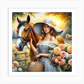 Creative Horse Beauty Illustration Nr 80 Art Print