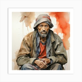 Homeless Man 1 Art Print