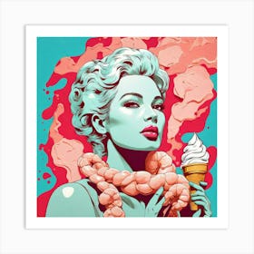 Ice Cream Girl 5 Art Print