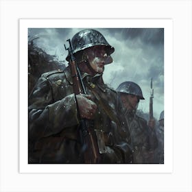 Wwii Soldiers Art Print