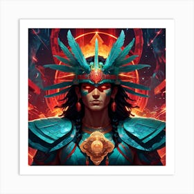 Aztec Warrior Art Print