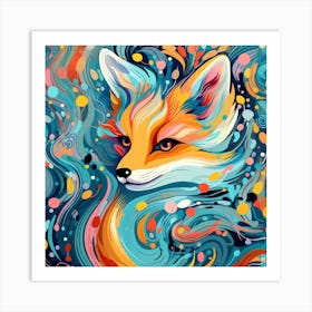 Fox Painting 3 Art Print