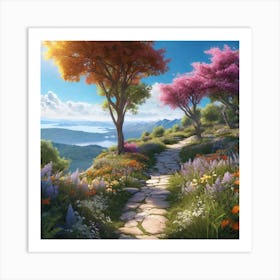 Path To The Mountains Art Print