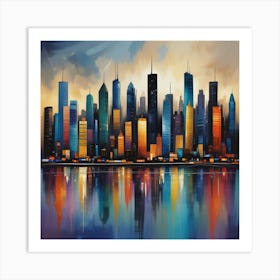 Coty Skyline Art Print