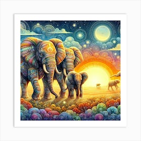 Wild Animal Illustration 284 Art Print