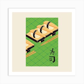 Kazunoko Sushi Square Art Print