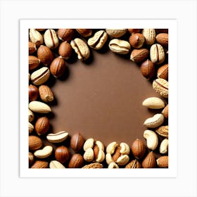 Nuts In A Circle 1 Art Print