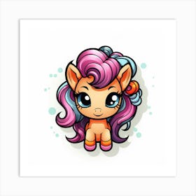 Cute Little Pony 1 Art Print