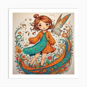 Fairy Girl Art Print