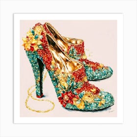 High Heeled Shoes Art Print