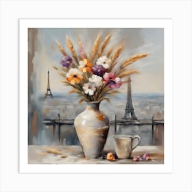 Paris Flowers Art Print