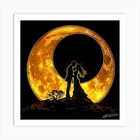 Lunar Love - Eclipse Festival Art Print