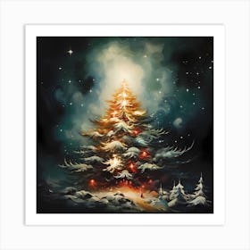 Yuletide Canvas Symphony Art Print