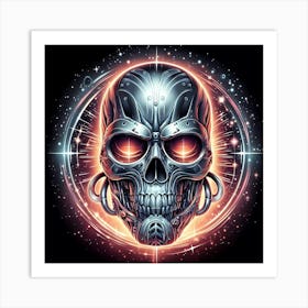 Skull Of A Robot 1 Art Print