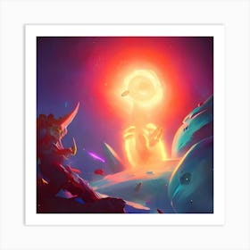 Image Of A Planet Art Print