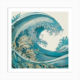 Great Wave 4 Art Print