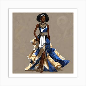 African Fashion Art Print