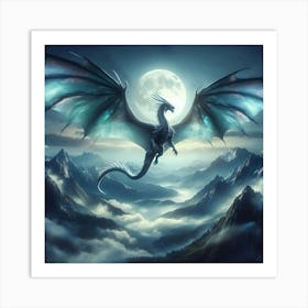 Dragon In The Sky 2 Art Print