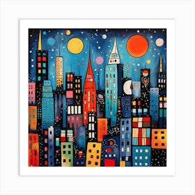 New York City Skyline Art Print