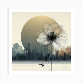 Flower In The Sky 7 Art Print