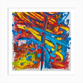 Abstract painting art 24 Art Print