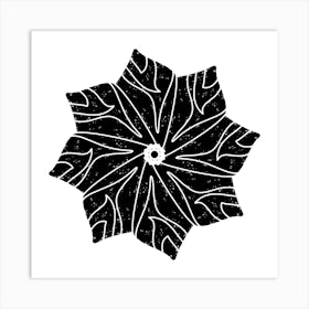 Black And White Flower 8 Art Print