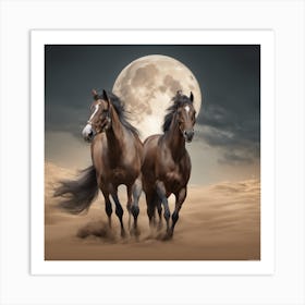 398556 Chevaux Arabes De Race Pure Avec La Nature Et La L Xl 1024 V1 0 Art Print