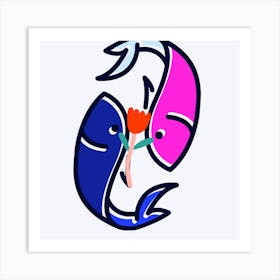 Two Fishes Art Print