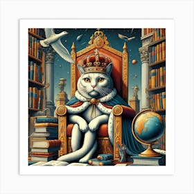 King Cat 2 Art Print