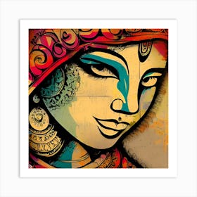 Indian Woman Art Print