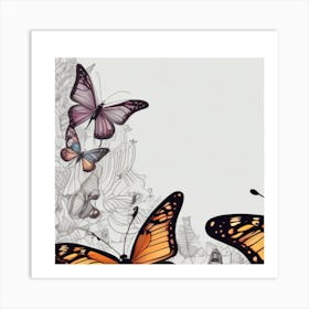 Butterfly Wall Art 1 Art Print