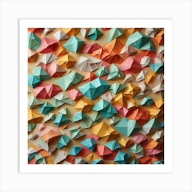 Origami Wall Art Art Print